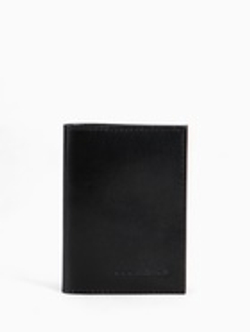 Обложка для автодокументов, натуральная кожа, гладкая, 10×1×13 см, чёрная