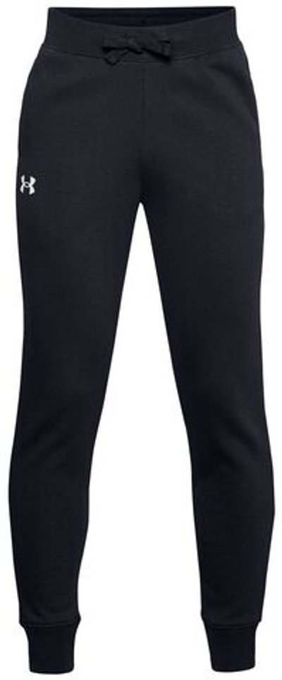 Детские теннисные брюки Under Armour Rival Cotton Pant - Black