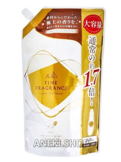 Кондиционер для белья с антистатическим эффектом с прохладным ароматом белых цветов 840 мл FaFa Fine Fragrance Ciel (мягкая упаковка)