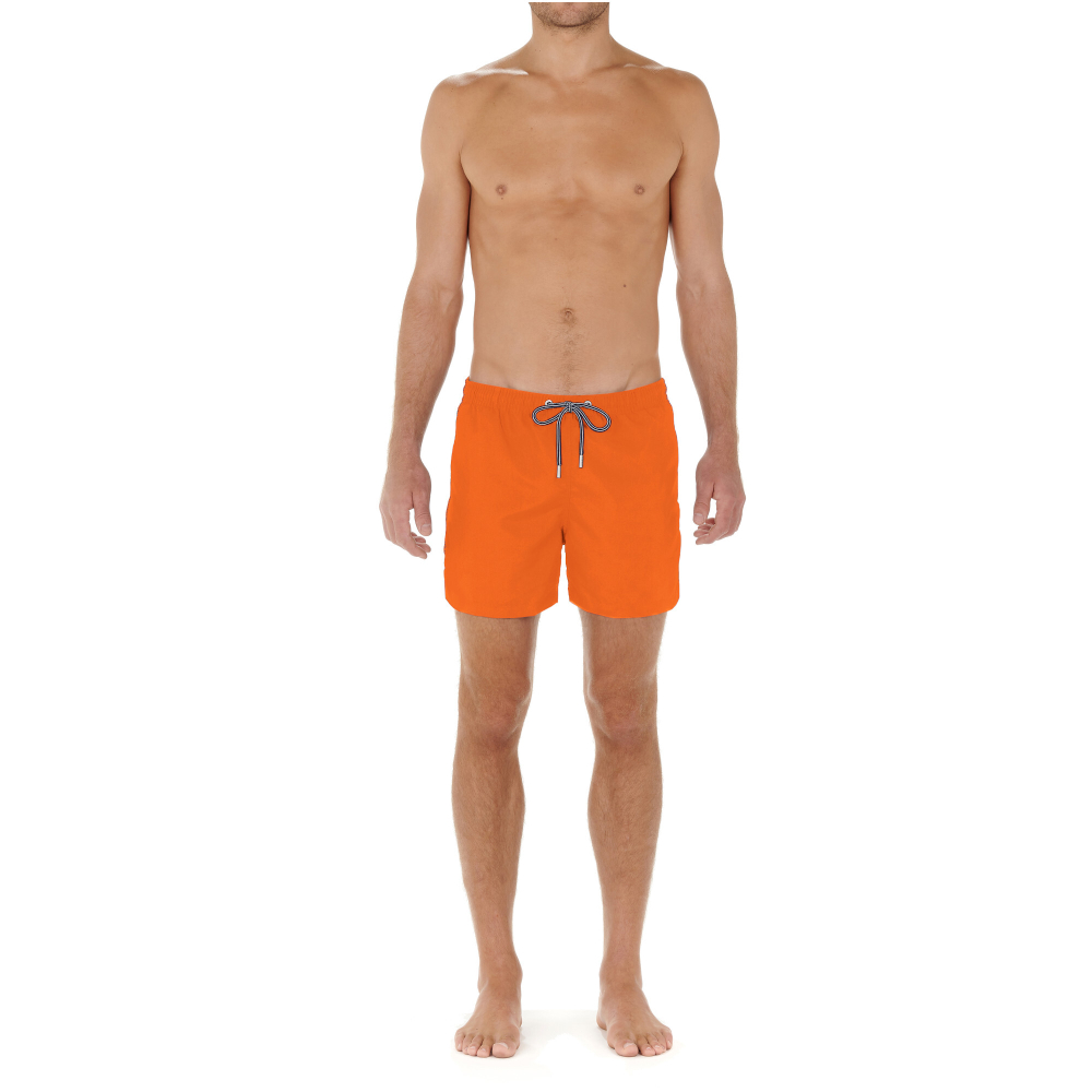 Мужские плавательные шорты оранжевые HOM SEA LIFE Beach Boxer 402537_401035