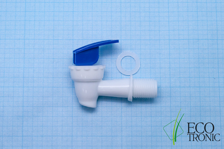 Кран с нар.рез. к мод. V1-WD, н/чаш, белый