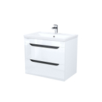 Тумба с умывальником IDDIS Ray, подвесная, 70 см, белый, RAY70W0i95K