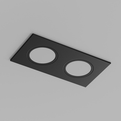 Встраиваемый влагозащищенный светильник PORT, 2?15 Вт макс., LED, GU5.3, IP65, корпус из полимера, цвет чёрный