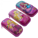 Пенал EVA Alingar, 1 отделение, карман сетка, голографика, молния, объемный рисунок, 50 х 100 х 220 мм ,"Принцессы", микс