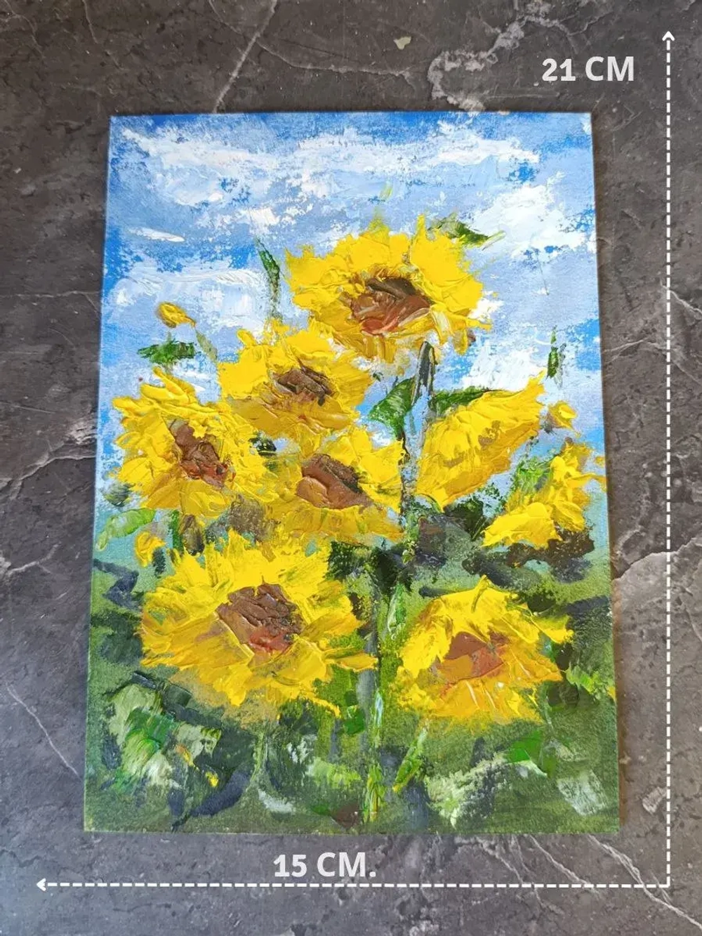 Картина маслом 21*15 см. ручная работа без оформления