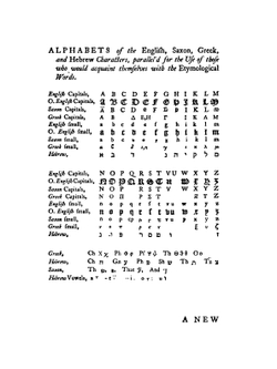 The New Universal Etymological English Dictionary | Nathan Bailey