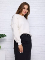 Свитшот утепленный базовый оверсайз