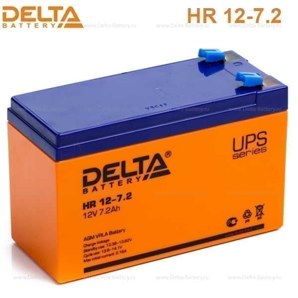 Аккумуляторная батарея Delta HR 12-7.2 (12V / 7.2Ah)