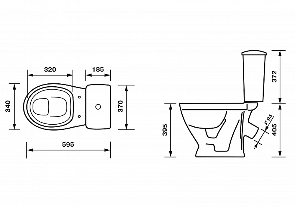 Унитаз-компакт "Радуга" ДЕКОР цветы (тарельч,кос,нижн,сид,арм) (Ст.Оскол)