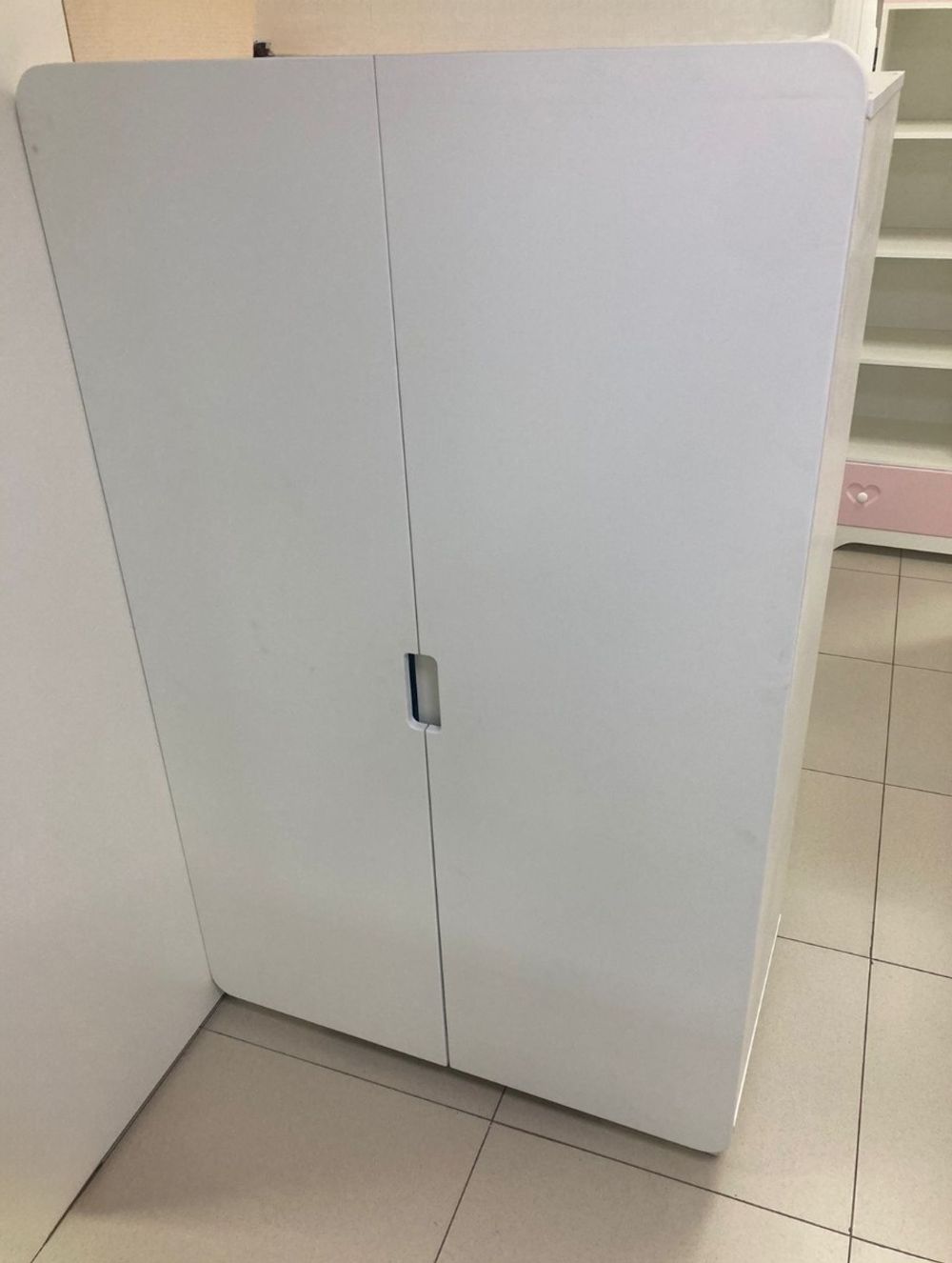 Шкаф 2-х дверный 1000 МДФ белый/белый