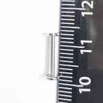 Серьга для пирсинга губы 10 мм "Сердечко", толщина 1,2 мм. Медицинская сталь.