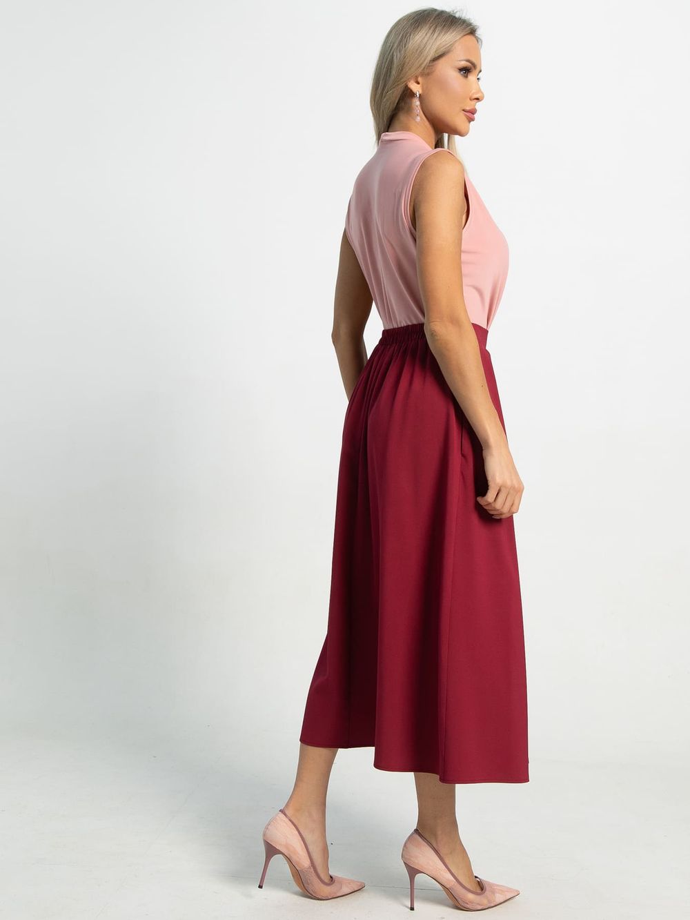 Юбка миди Мариэтта (малиновая) Ю15718-16М LT Collection