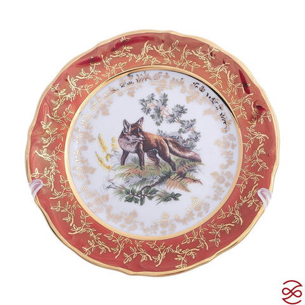 Набор тарелок Repast Охота красная Мария-тереза 19 см (6 шт)