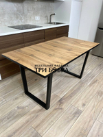 Кухонный стол "Лофт", дуб вотан