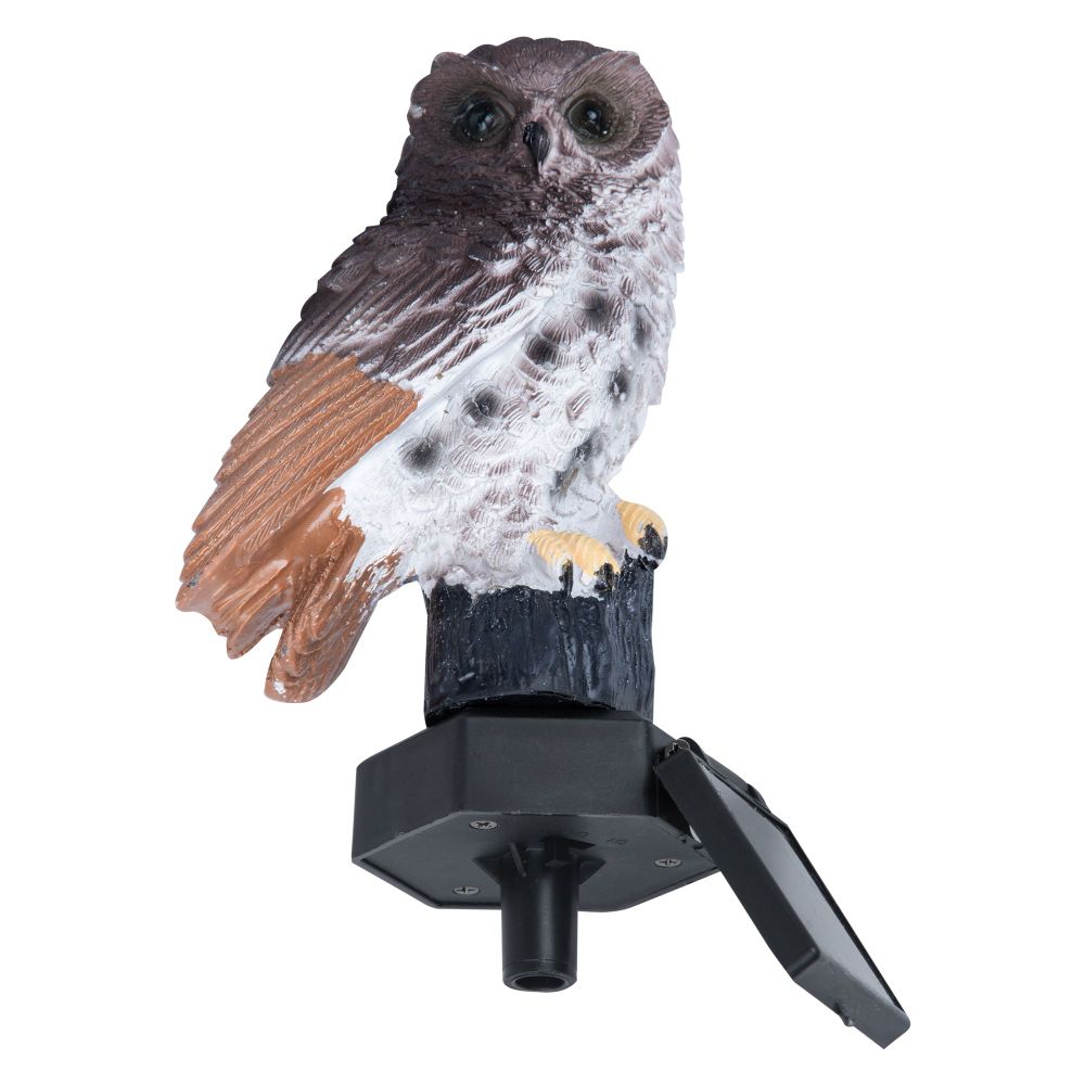USL-S-829-PM290 BROWN OWL Садовый светильник на солнечной батарее Филин. 1 светодиод. Теплый белый свет. 1xАA Ni-Mh аккумулятор в-к. IP44. TM Uniel