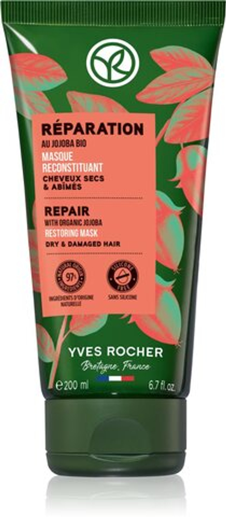 Yves Rocher Reparation - регенерирующая маска /  with Organic Jojoba 200  ml  / GTIN 3660005517117