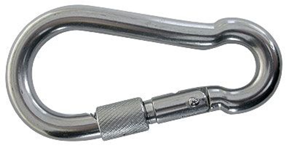 Карабин с винтовым стопором, 60х6 мм (10245077).