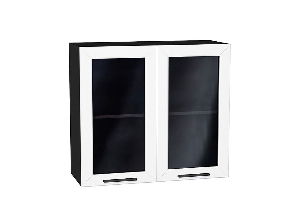 Шкаф верхний с 2-мя остекленными дверцами Глетчер