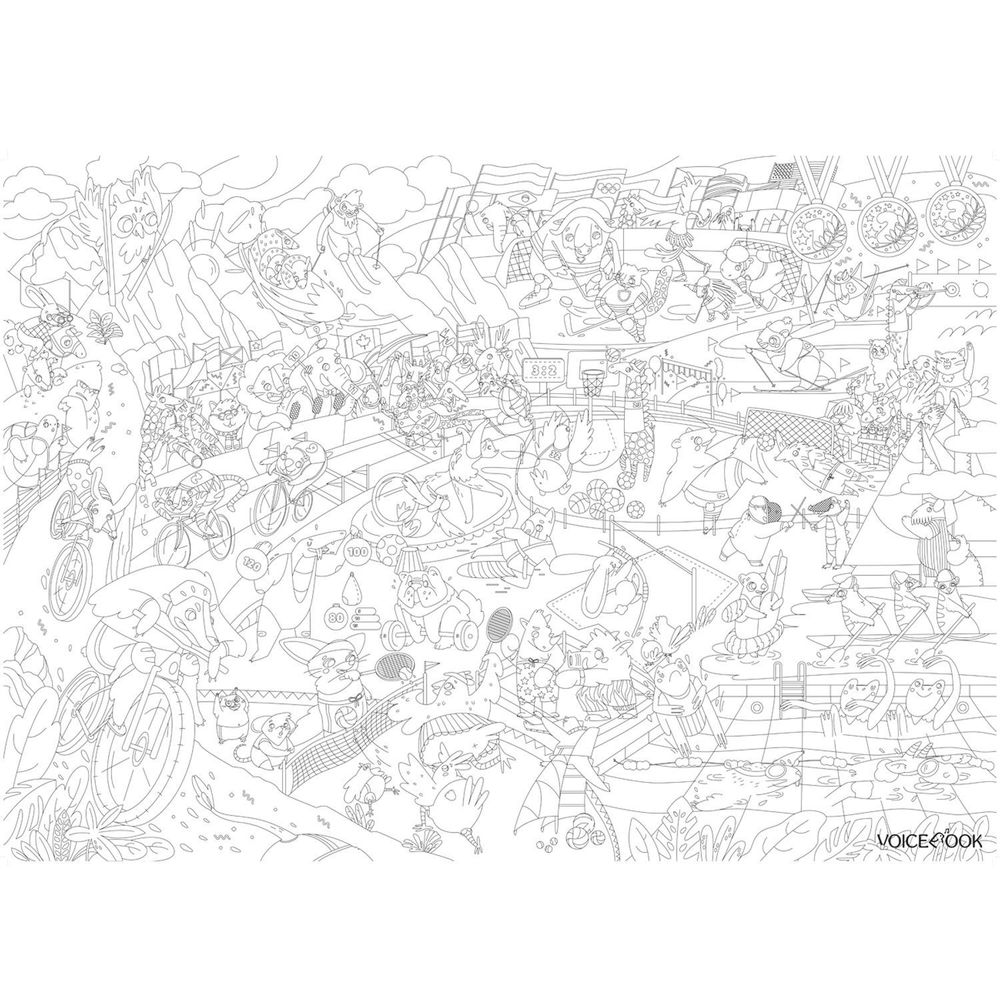 «Спорт», гигантская раскраска в коробке