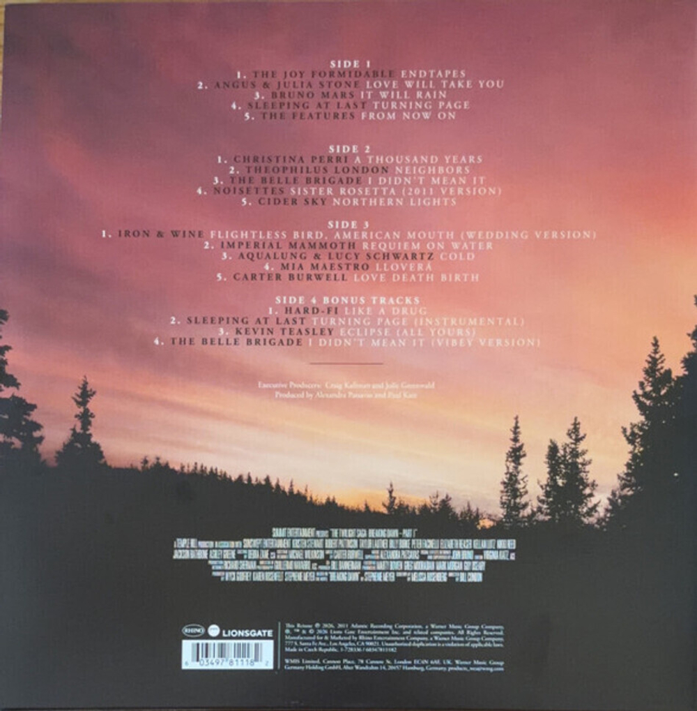 Soundtrack / The Twilight Saga: Breaking Dawn, Part 1 (Original Motion Picture Soundtrack)(Coloured Vinyl)(2LP)