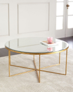 Золотой кофейный стол “Эшли”