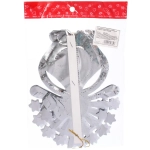 Украшение фольгированное «Сказочная снежинка» d-30 см, Серебро