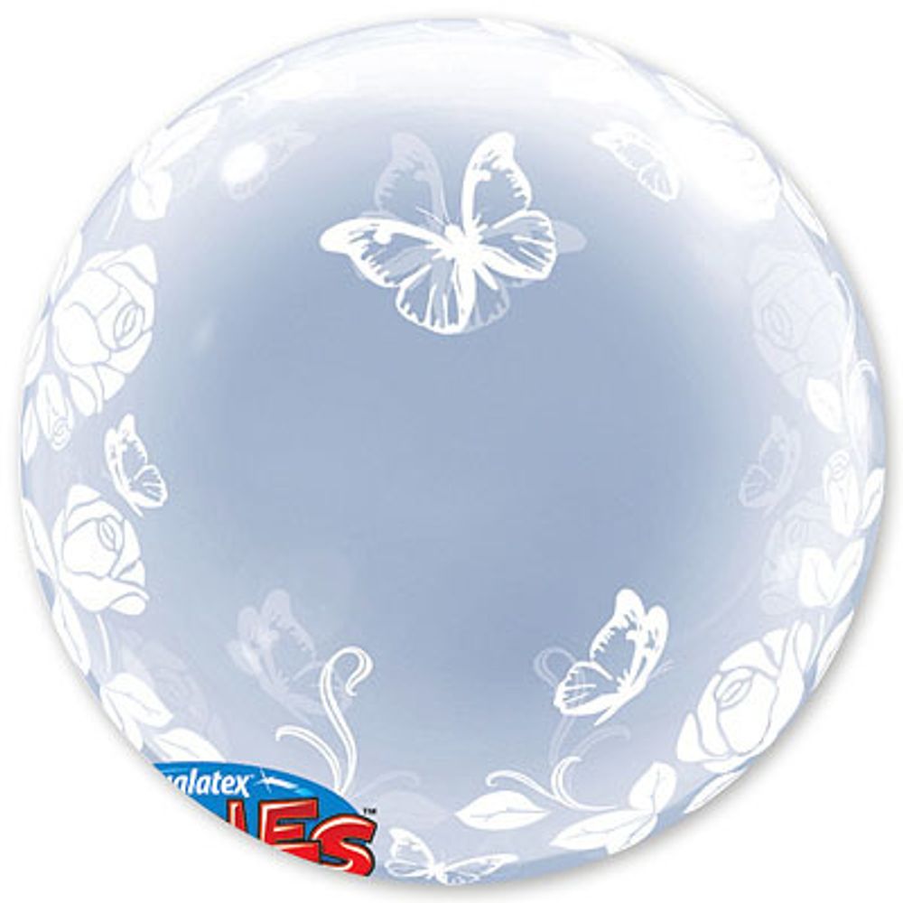 П BUBBLE DECO 24&quot; Розы изящные и бабочки