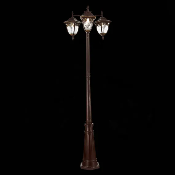 SL083.705.03 Светильник уличный наземный ST-Luce Кофейный/Кофейный, Прозрачный E27 3*60W CHIANI