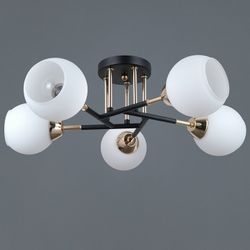 Люстра на штанге ILLUMICO LIBRA IL0689-5CSQ-24 BK FGD LIBRA