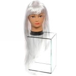 Парик карнавальный «Красотка» (длинные прямые локоны 90 см), Белый