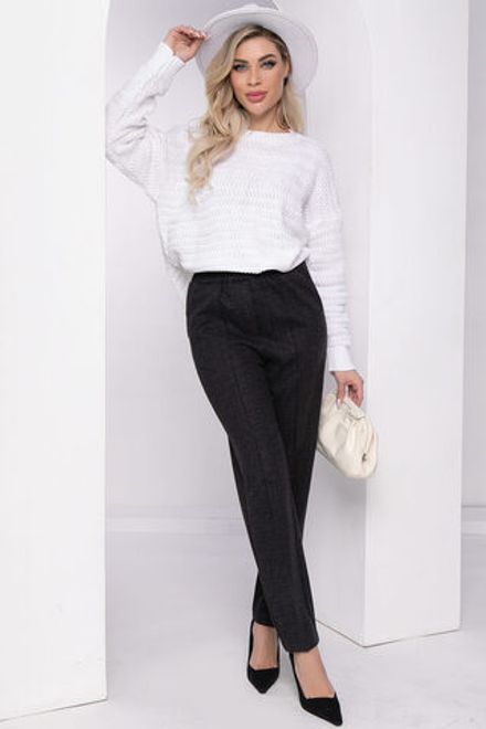 Брюки "Монтана" (блэк/клетка) Б8044 LT Collection