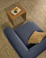 Угловой модульный диван Neom синего цвета 75 см