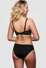 Кружевной бюстгальтер с формованными чашками на тонком поролоне (Размер: 75E) (Цвет: белый)