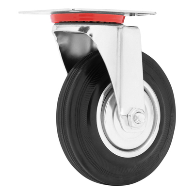 Колесо поворотное D 125 мм, крепление платформенное Сибртех