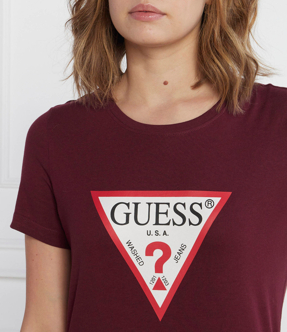 Футболка GUESS - бордовый(W1YI1B I3Z14)