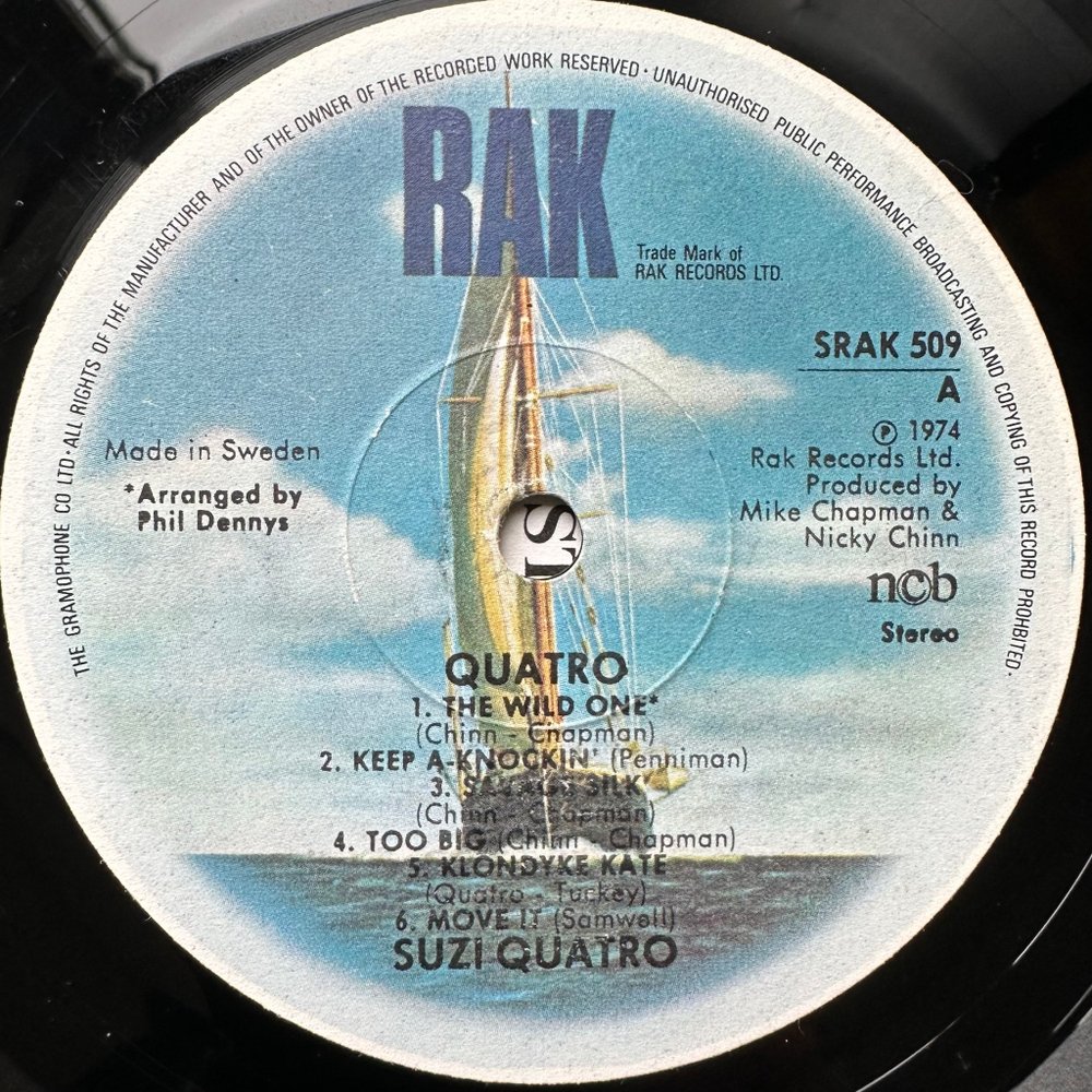 Suzi Quatro - Quatro (Швеция 1974г.)