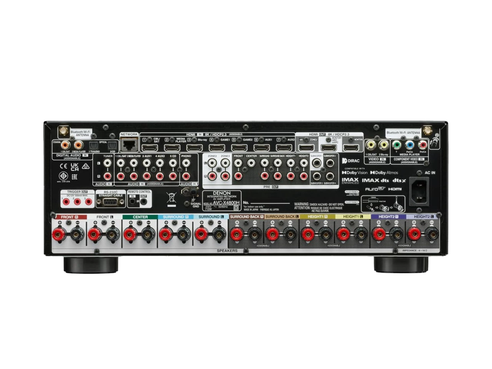 Ресивер AV Denon AVCX4800HBKE2 9.4 черный