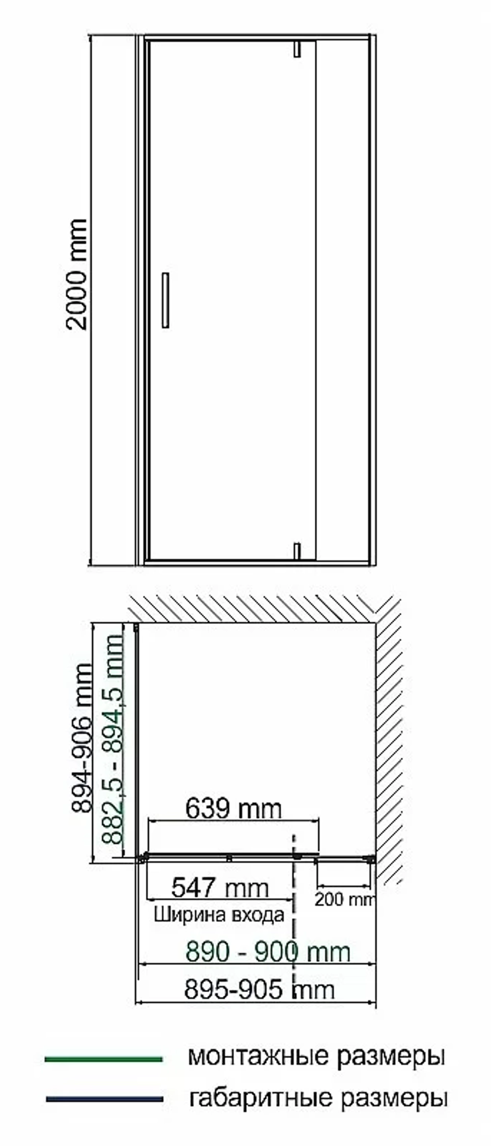 Душевой уголок WasserKRAFT Aisch 55P03 90х90 стекло прозрачное/профиль золото