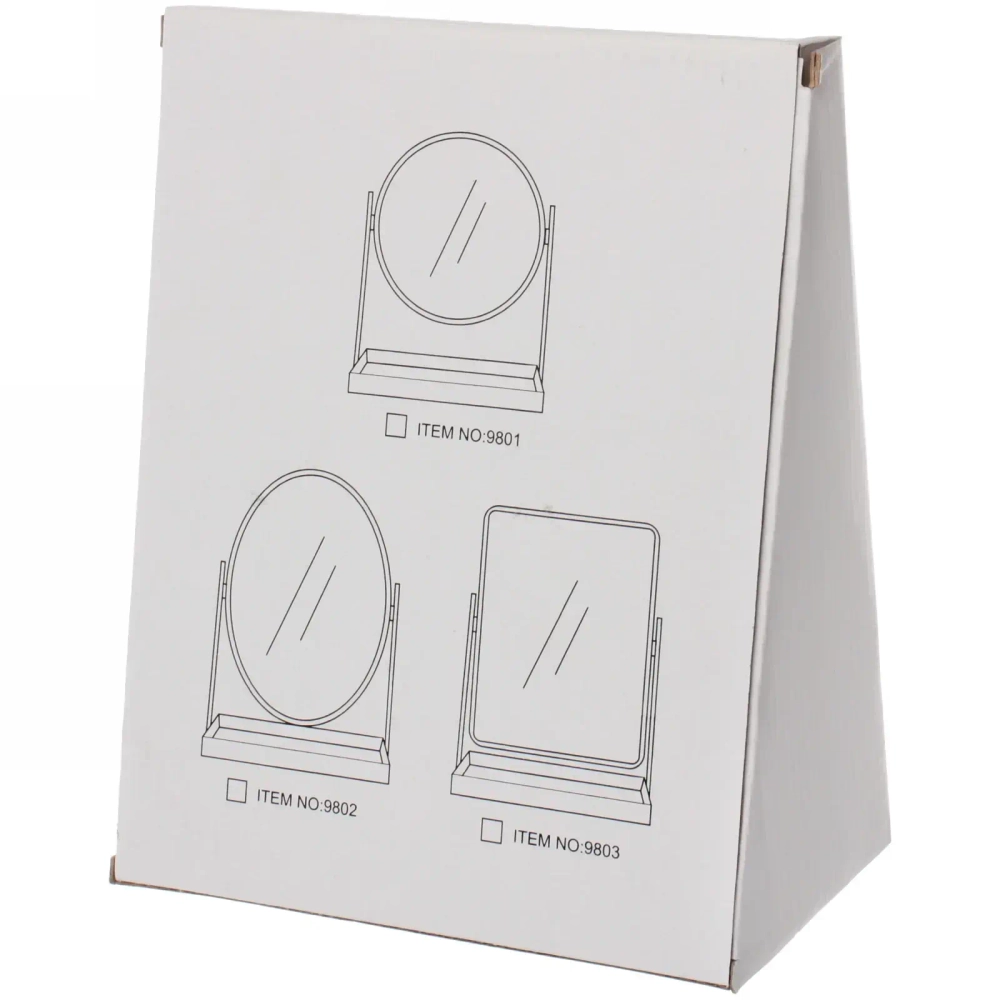 Зеркало настольное на подставке «Beauty style», цвет белый, 14см