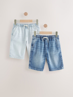 Шорты джинсовые для мальчика Next AC6-398, 2 шт., Синий, Голубой