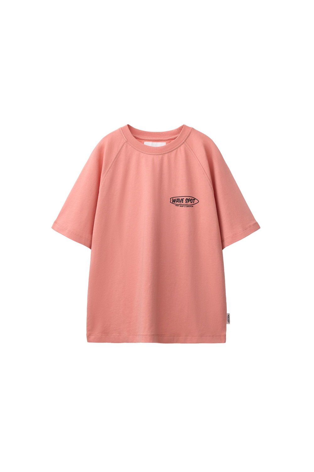 ZARA КОМПЛЕКТ ИЗ ФУТБОЛКИ И ШОРТОВ С НАДПИСЬЮ, КОРАЛЛОВЫЙ
