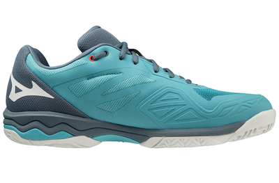 Мужские кроссовки теннисные Mizuno Wave Exceed Light AC - maui blue/white/china blue