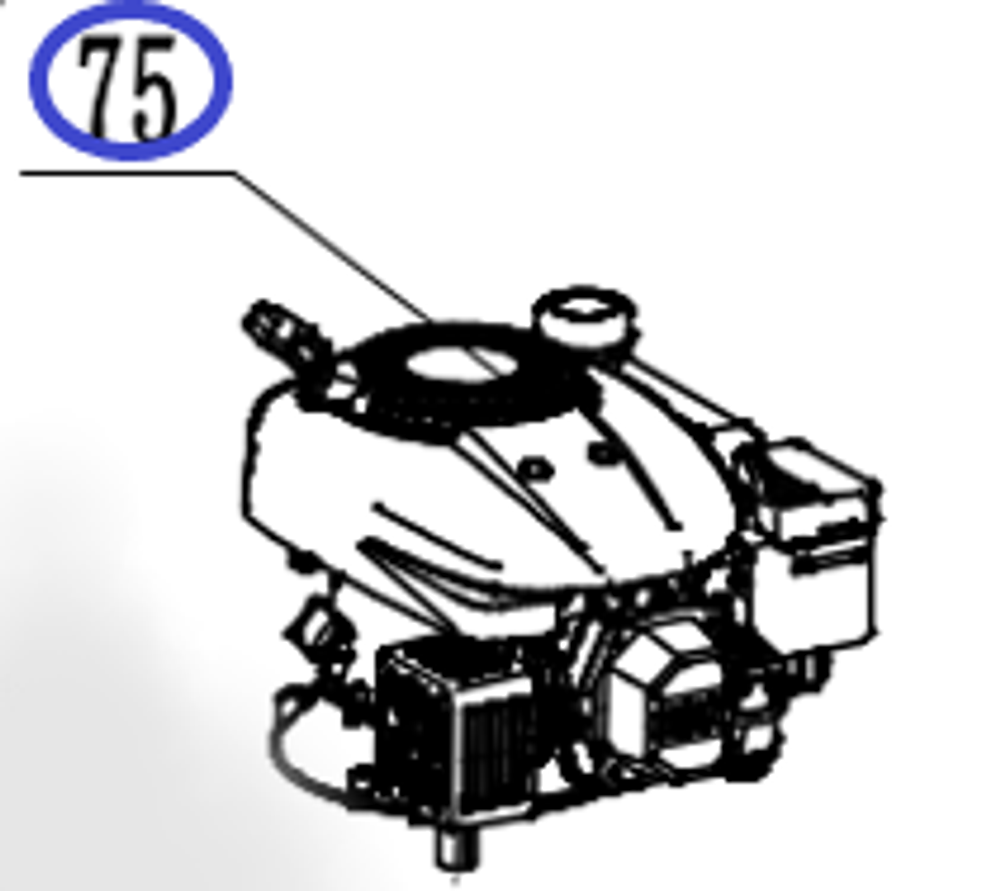 Двигатель бензиновый KV180A SAV (G46;51;53)/Gasoline engine KV180A SAV (G46;51;53), №51 (31303500020)