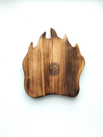 Деревянная шотница для подачи из кедра с 5 стопками