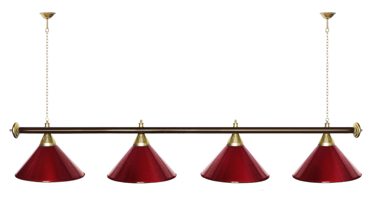 Лампа STARTBILLIARDS 4 пл. (плафоны зеленые,штанга зеленая,фурнитура золото) фото №21