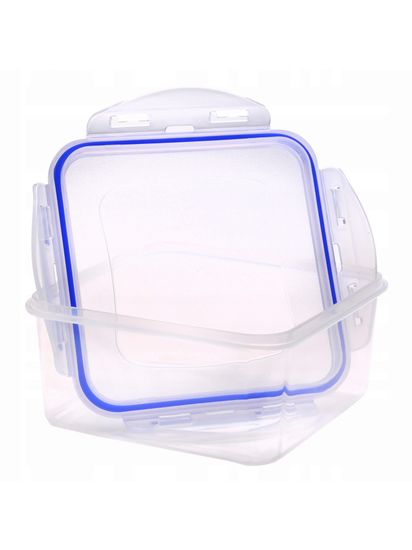 Набор герметичных контейнеров 4 шт. 0,4 л; 0,8 л; 1,35 л; 2 л. Kamille KM 20002 квадратные