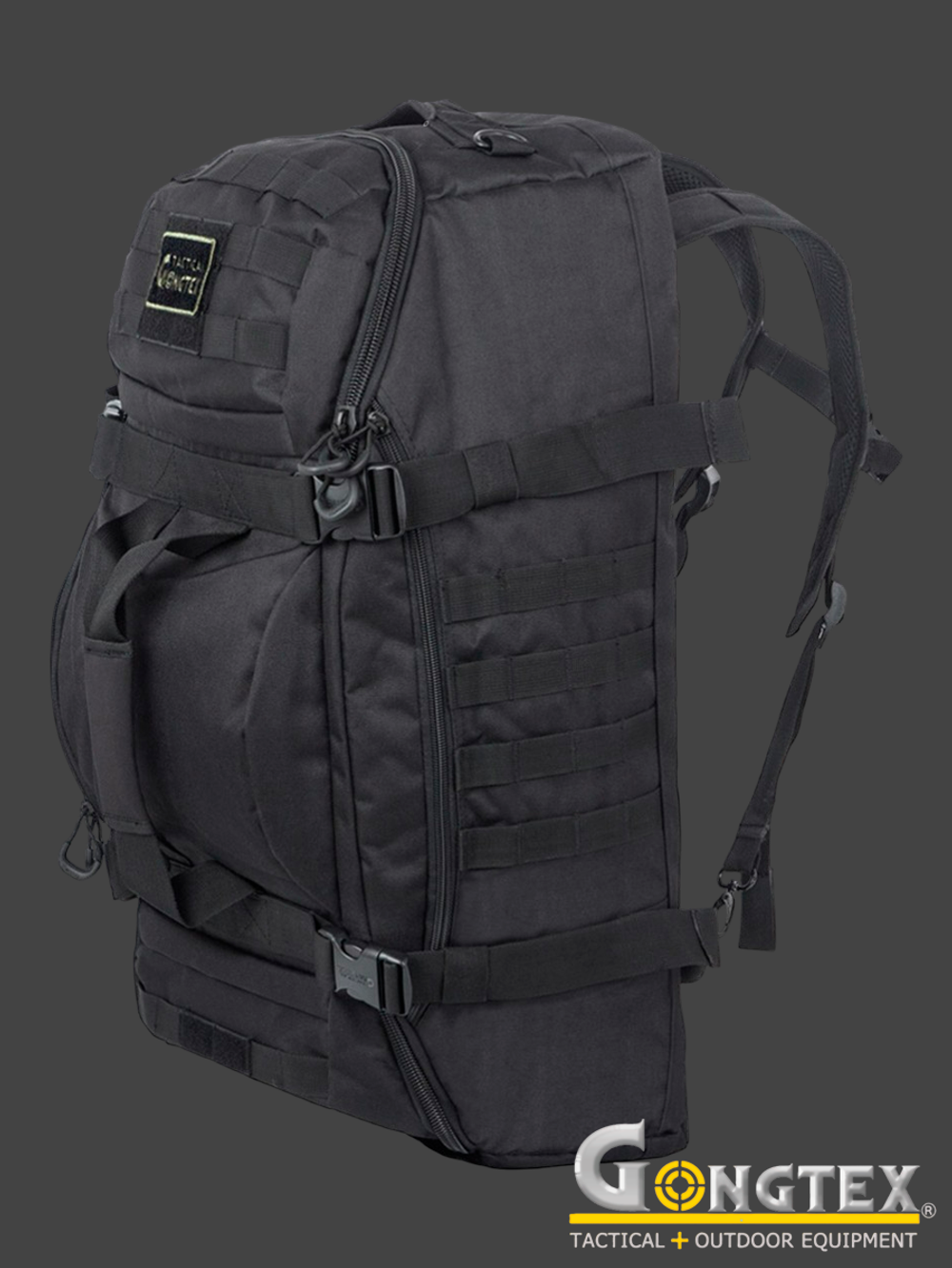 Баул Gongtex Traveller Duffle Backpack, 55 л (0308). Чёрный
