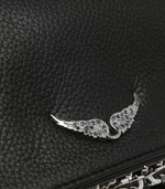 Кожаная сумка-мессенджер ROCK Zadig&Voltaire - черный(LWBA00006)