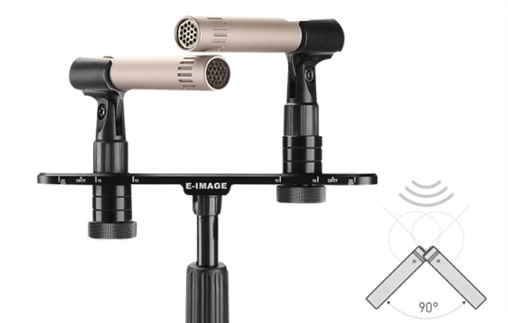 E-IMAGE BSA-04 Microphone Stereo Bar. Кронштейн для установки 2 микрофонов