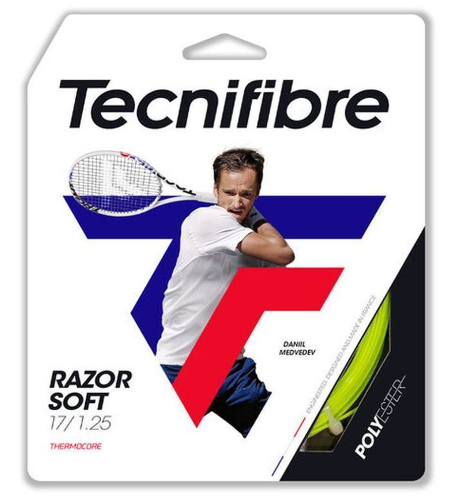 Теннисные струны Tecnifibre Razor Soft (12m) - lime